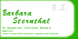 barbara sternthal business card